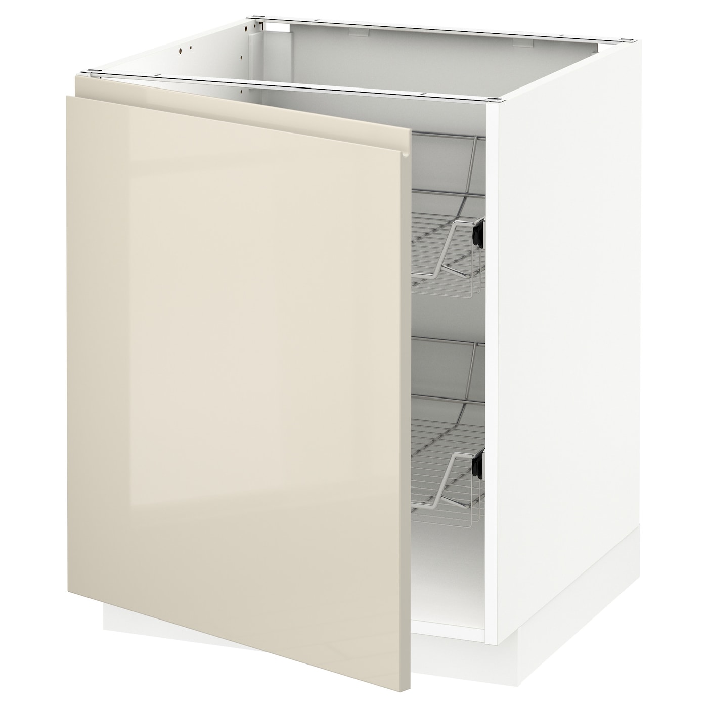 Metod Base Cabinet With Wire Baskets Ikea